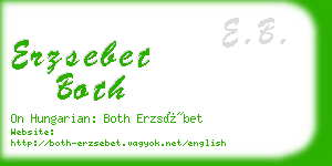 erzsebet both business card